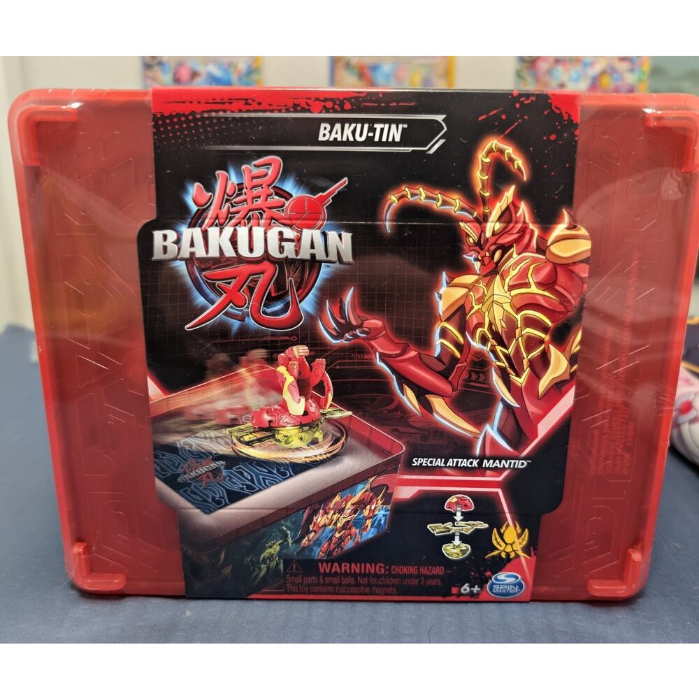 Bakugan Baku-Tin with Special Attack Mantid, Customizable Spinning Action Figure